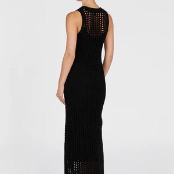 NWT DISSH HUNTER BLACK CROCHET MAXI DRESS sz M - Picture 2 of 7